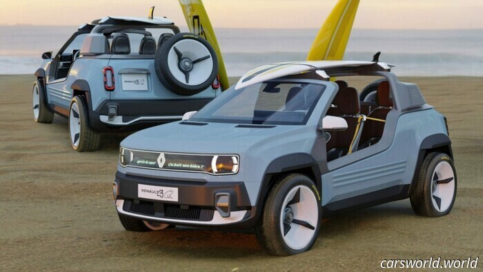 El nuevo Renault 4 E-Tech es un elegante buggy de playa | Carscoops